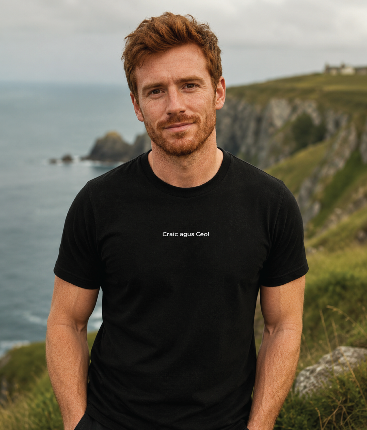 Adult T-Shirt Craic agus Ceol (Fun and Music)