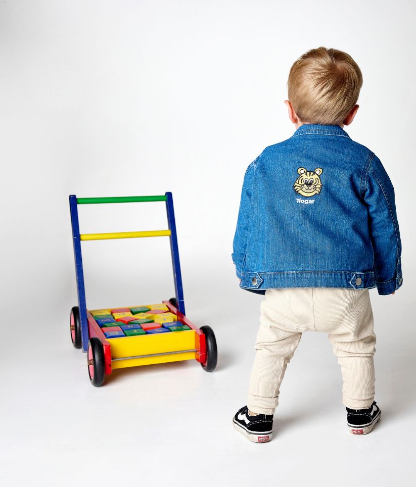 Babybugz Denim Jacket Tíogar (Tiger)