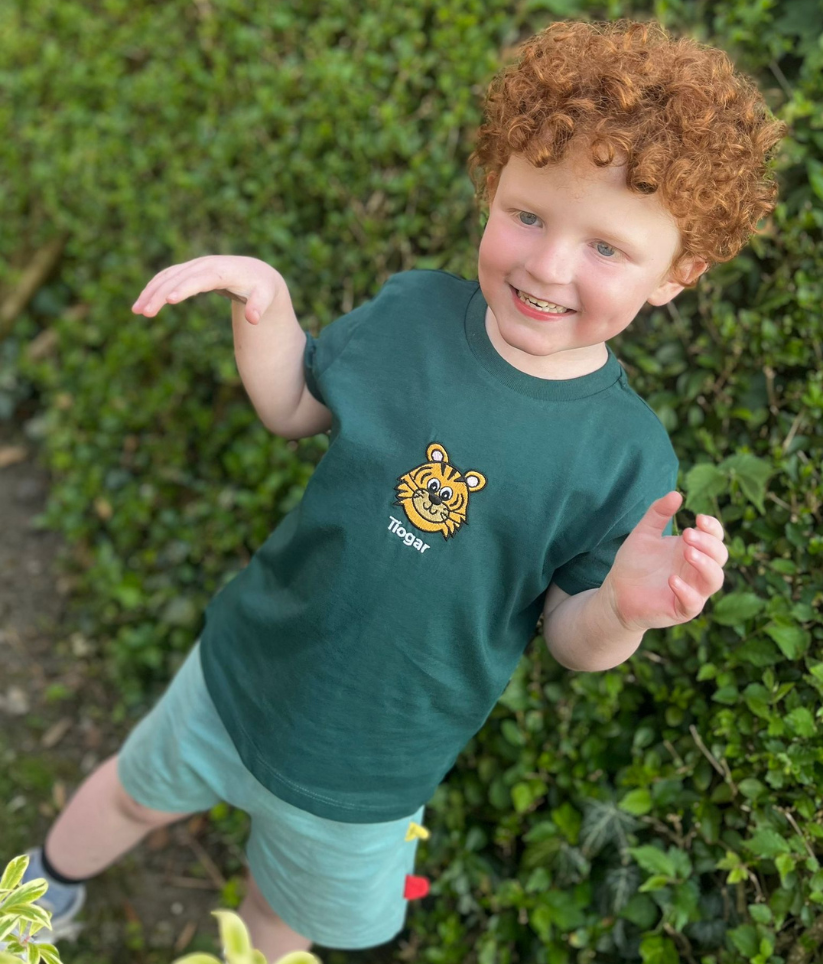 Kids T-Shirt Tíogar (Tiger)